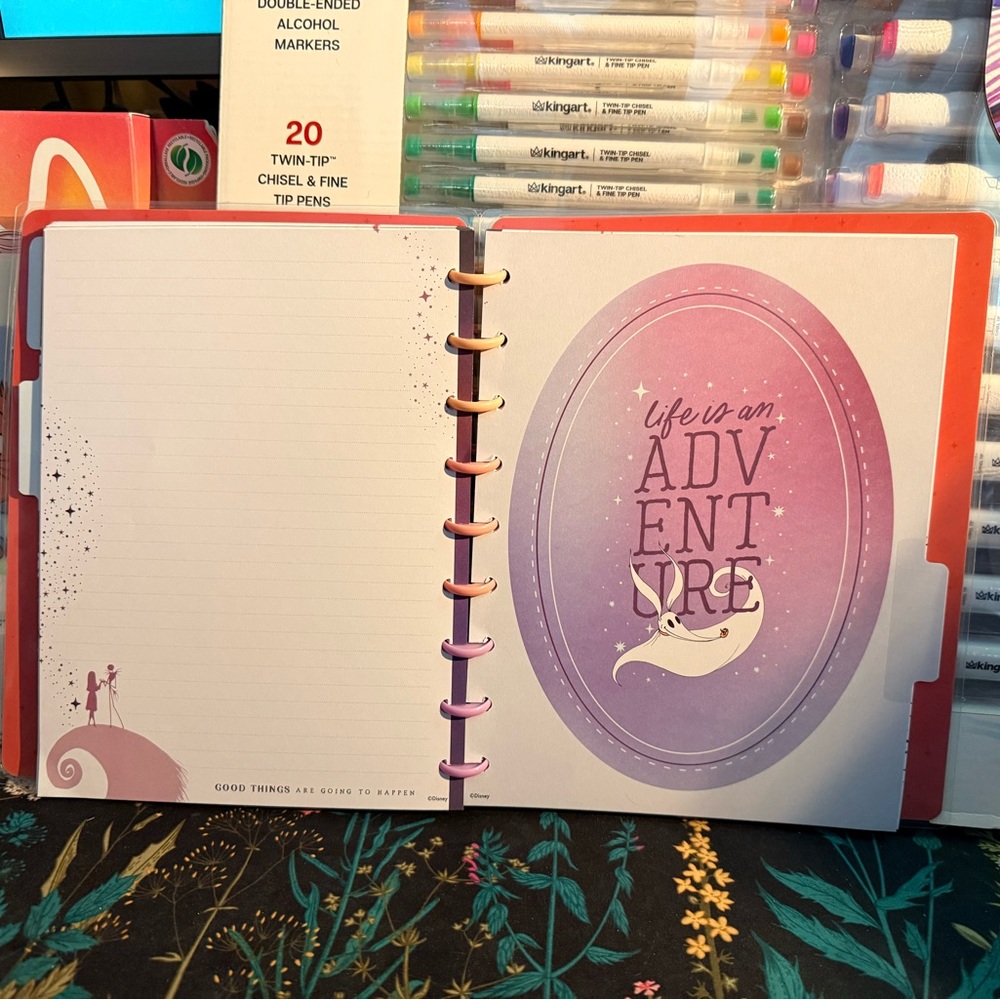 Happy Planner Disney Nightmare before Christmas Classic Notebook W/metal discs - Picture 9 of 13